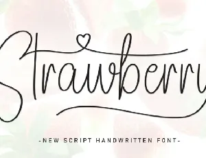 Strawberry Handwritten font