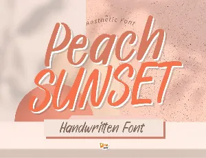 Peach Sunset font