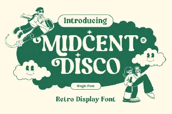 Midcent Disco font