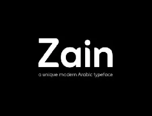 Zain Family font