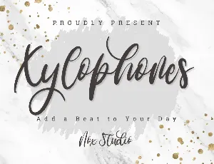 Xylophones font