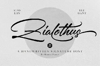 Zialothus font