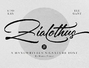 Zialothus font