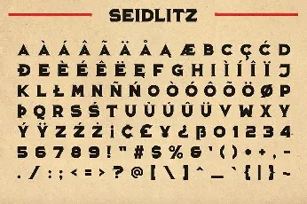 Seidlitz Typeface font