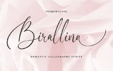 Birallina Calligraphy font