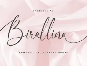 Birallina Calligraphy font