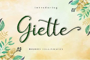 Giette Calligraphy Script font