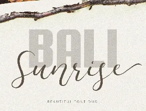 Bali Sunrise font