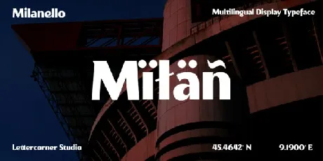 Milanello font