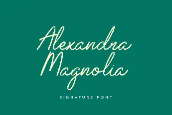 Alexandra Magnolia font