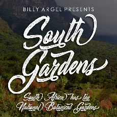 South Gardens Personal Use font