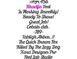 Khadija font