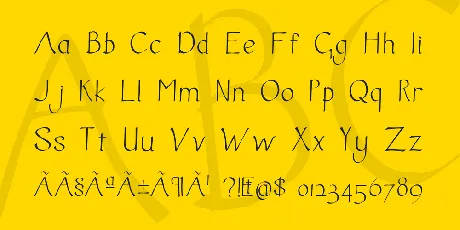 Inkcalig font