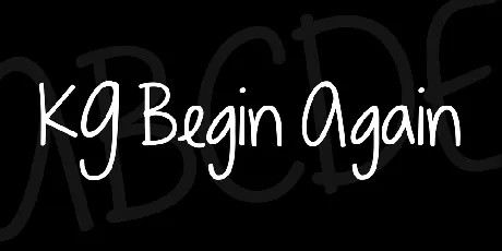 KG Begin Again font