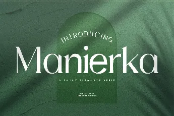 Manierka Personal Use font