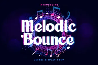 Melodic Bounce font