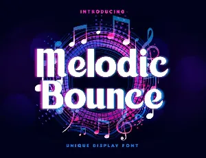 Melodic Bounce font