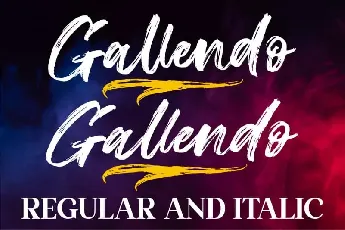 Gallendo Brush font