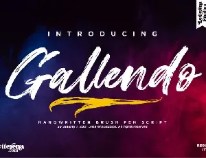 Gallendo Brush font