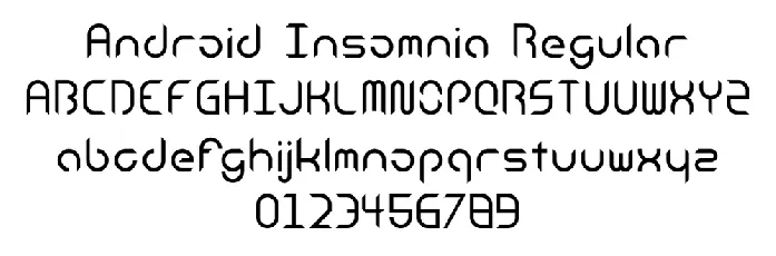 Android Insomnia font