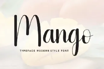 Mango Script Typeface font