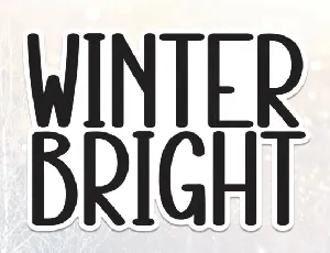 Winter Bright Display Typeface font