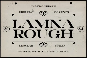 Lamna Rough font