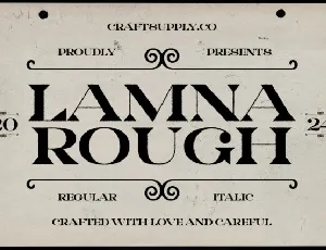 Lamna Rough font