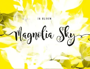 Magnolia Sky font