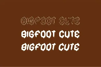 Bigfoot Cute Demo font