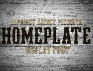 Homeplate Demo font