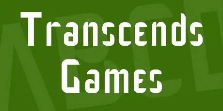 Transcends Games font