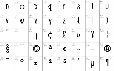 Art School Calendar 1931 font