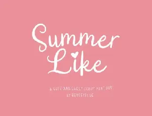 Summer Like Duo font