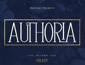 Authoria font