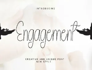 Engagement Handwritten font