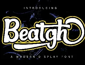 Beatgh Bold Script font