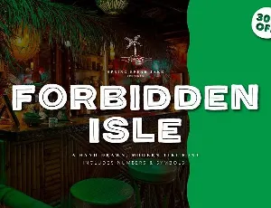 Forbidden Isle Tiki font