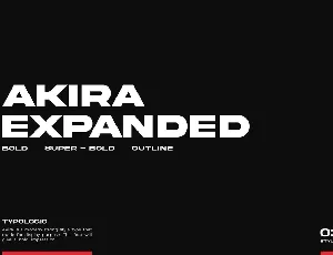 Akira Expanded font