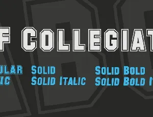 SF Collegiate font