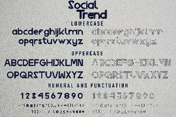 Social Trend Demo font