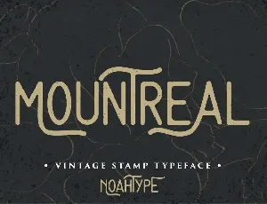 Mountreal Demo font