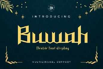 Buwah font