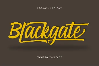 Blackgate font