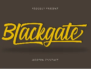 Blackgate font