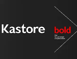 Kastore font