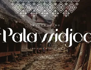 Palawidjoe font