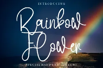 Rainbow Flower font