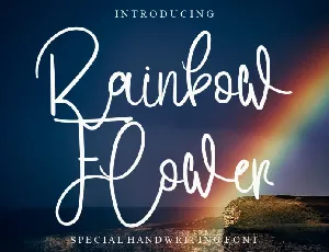 Rainbow Flower font