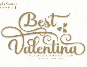 Best Valentina font